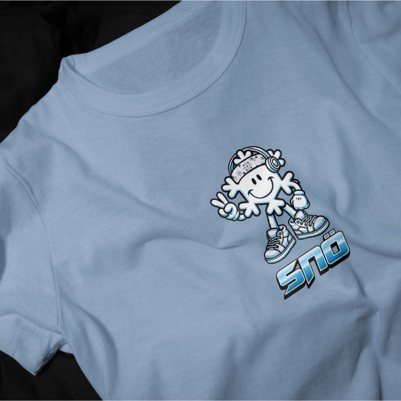 Junior Tee - Snö - Light Blue 